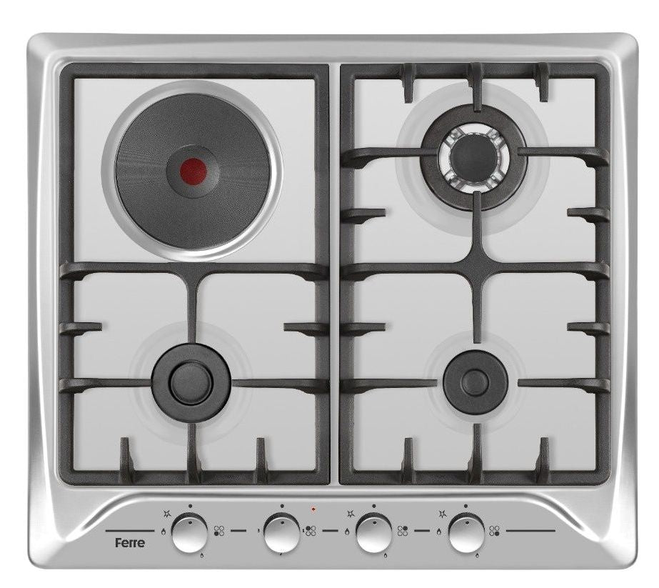 Ferre 60cm Built in hob 3 Gas + 1 Hot