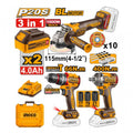 3 Pcs Cordless Combo Kit